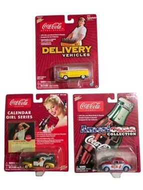 Bundle Of 3 Johnny Lightning Coca-Cola Cars